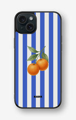 iPhone 15 Plus Hard Case – Orange Stripes - View 1