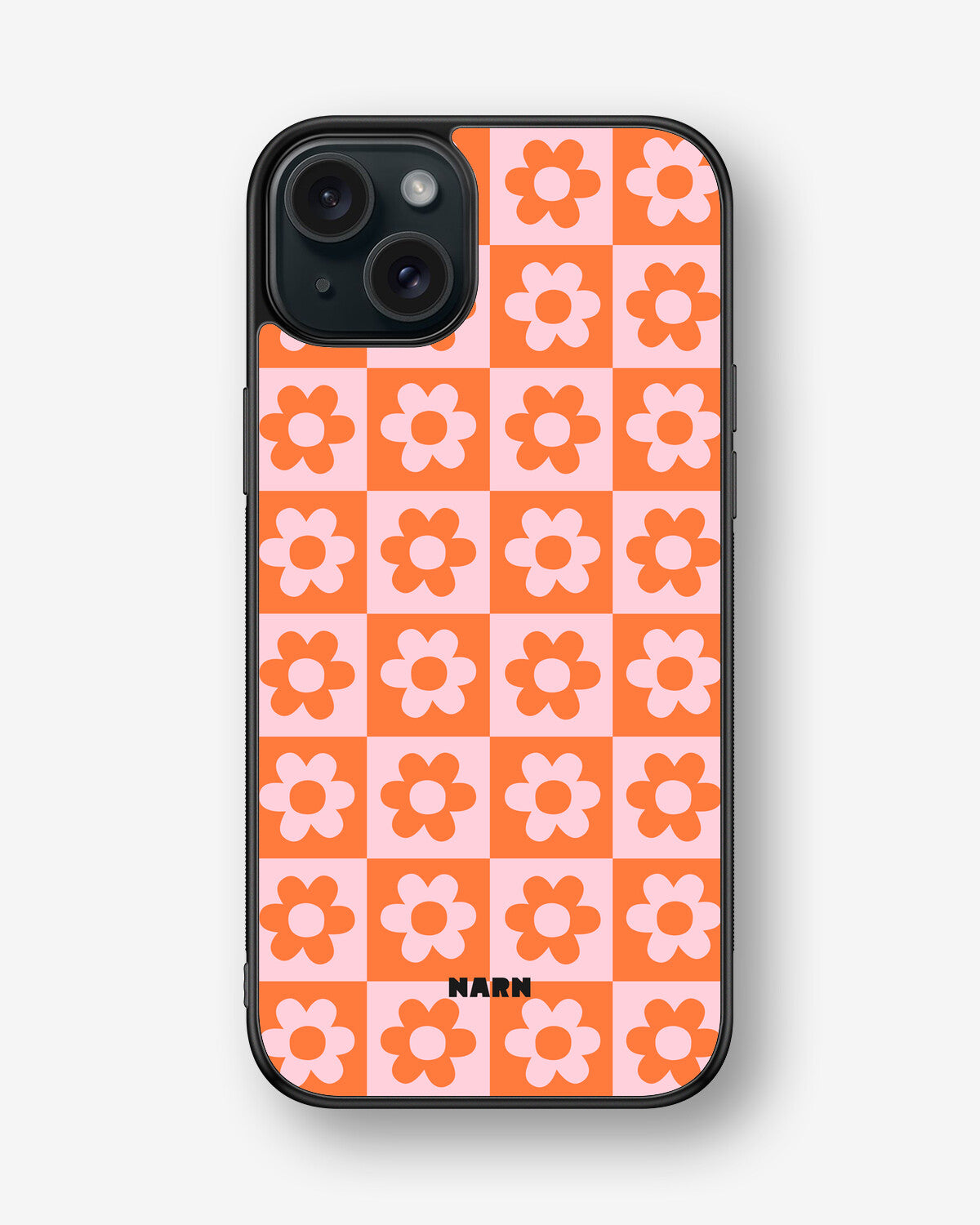 iPhone 15 Plus Hard Case – Peach Petals - View 1