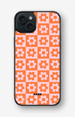 iPhone 15 Plus Hard Case – Peach Petals - View 1