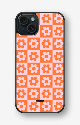 iPhone 15 Plus Hard Case – Peach Petals - View 1