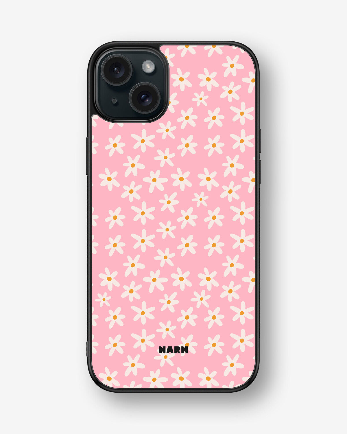 iPhone 15 Plus Hard Case – Pink Daisy - View 1