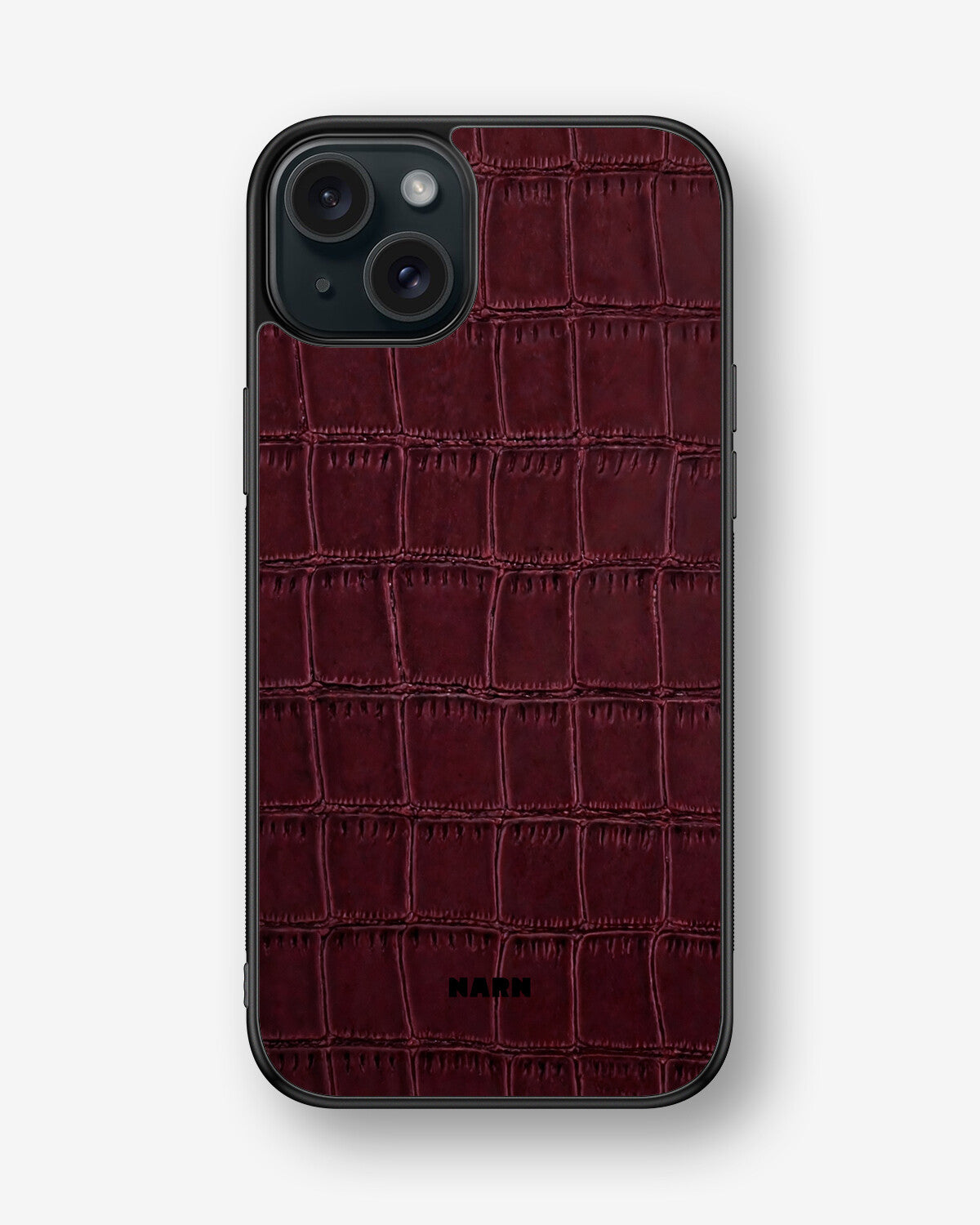 iPhone 15 Plus Hard Case – Rouge Croc - View 1