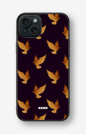 iPhone 15 Plus Hard Case – Royal Doves - View 1