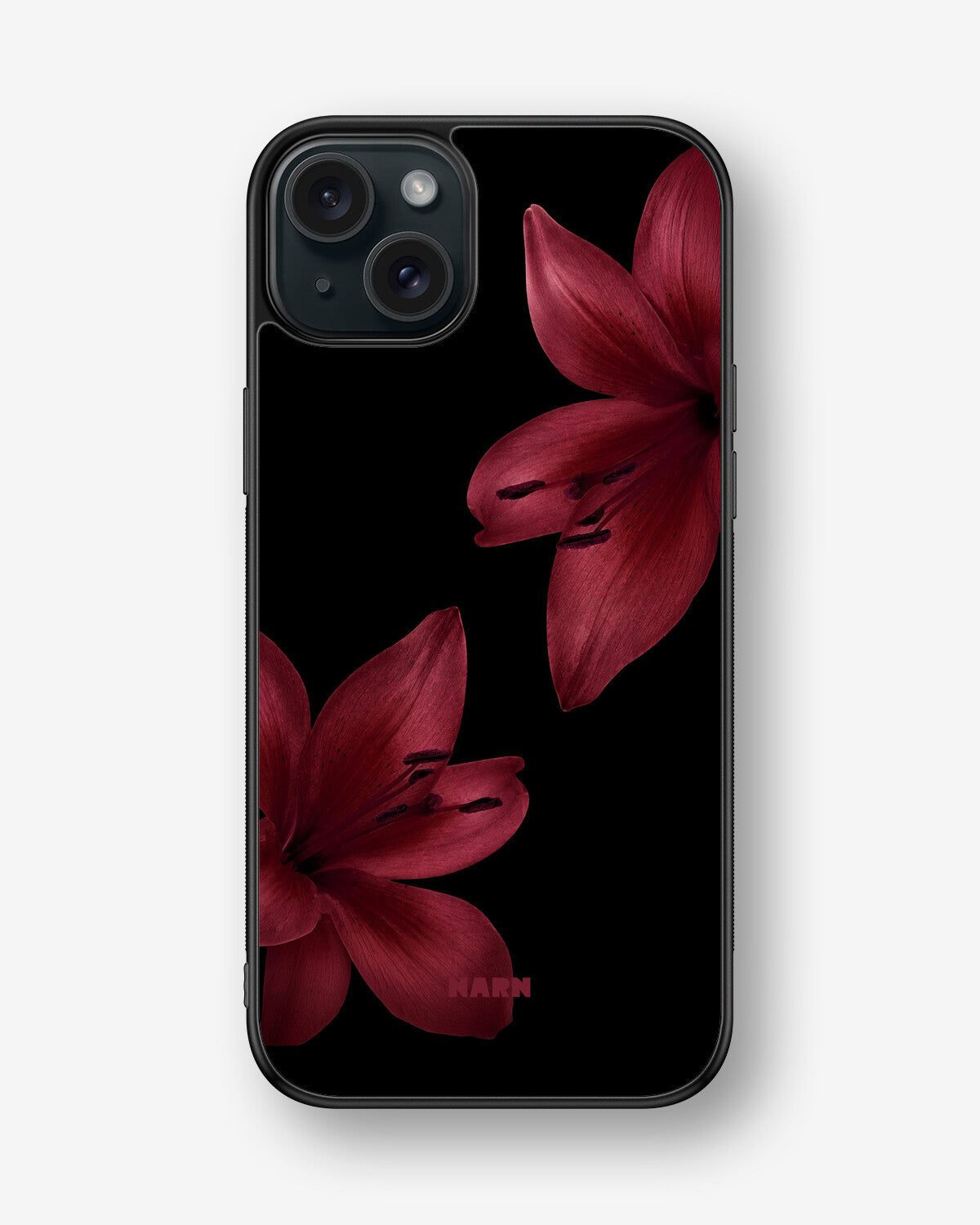 iPhone 15 Plus Hard Case – Ruby Lily - View 1