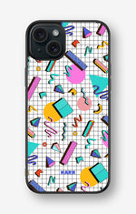 iPhone 15 Plus Hard Case – 80s Memphis - View 1