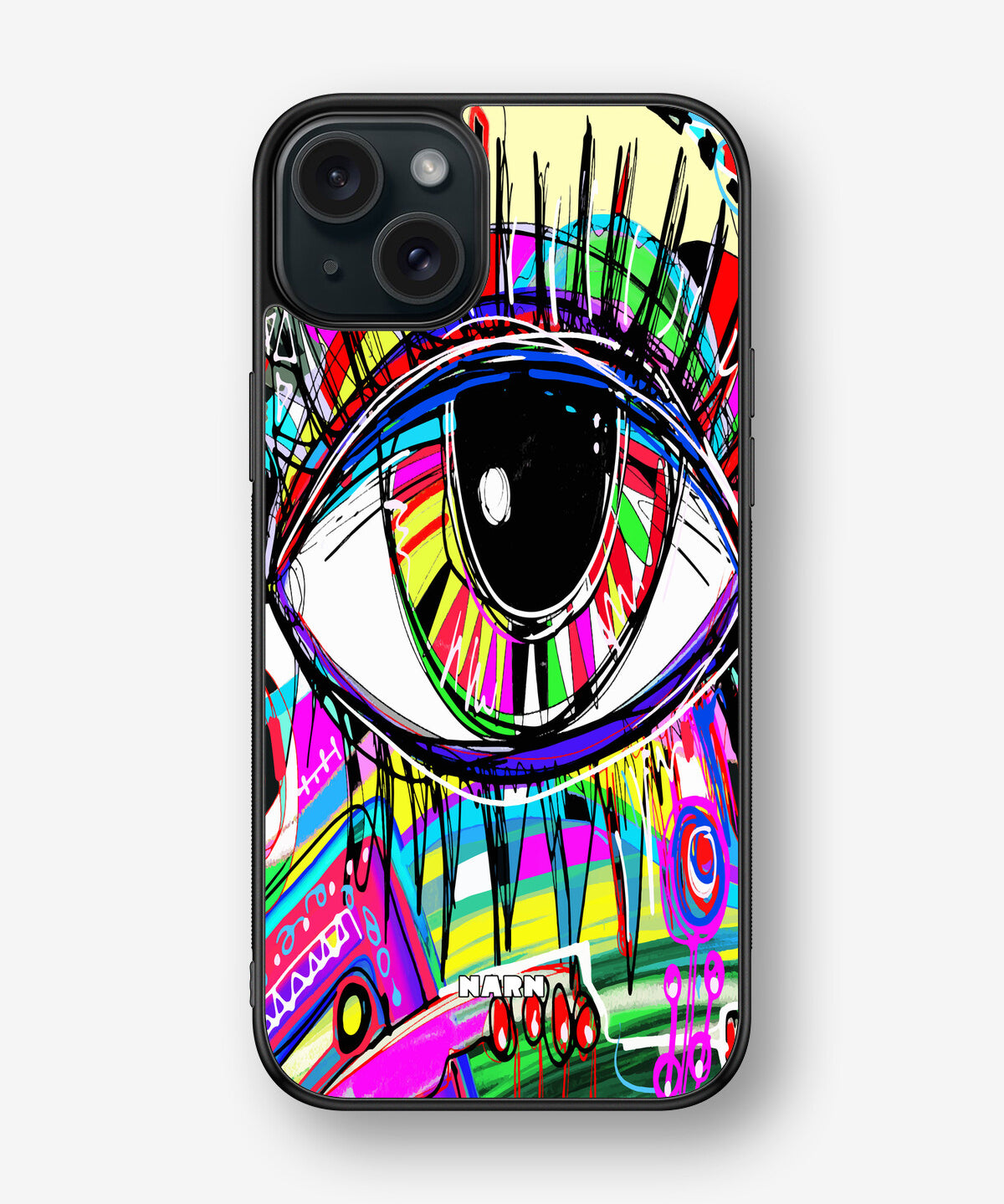 iPhone 15 Plus Hard Case – Abstract Eye - View 1