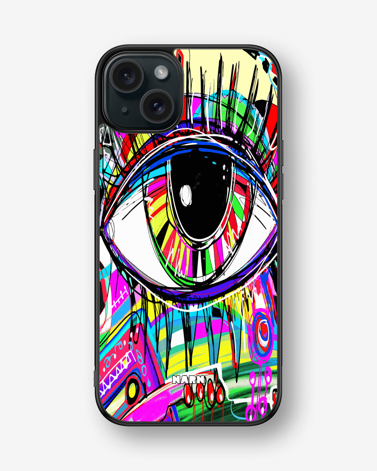 iPhone 15 Plus Hard Case – Abstract Eye - View 1