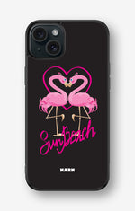 iPhone 15 Plus Hard Case – Beach Flamingo - View 1