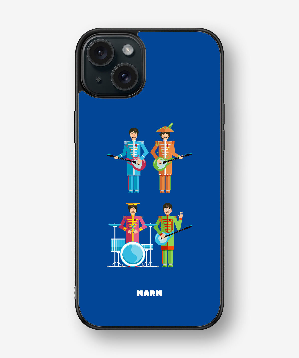 iPhone 15 Plus Hard Case – Beatles Blue - View 1