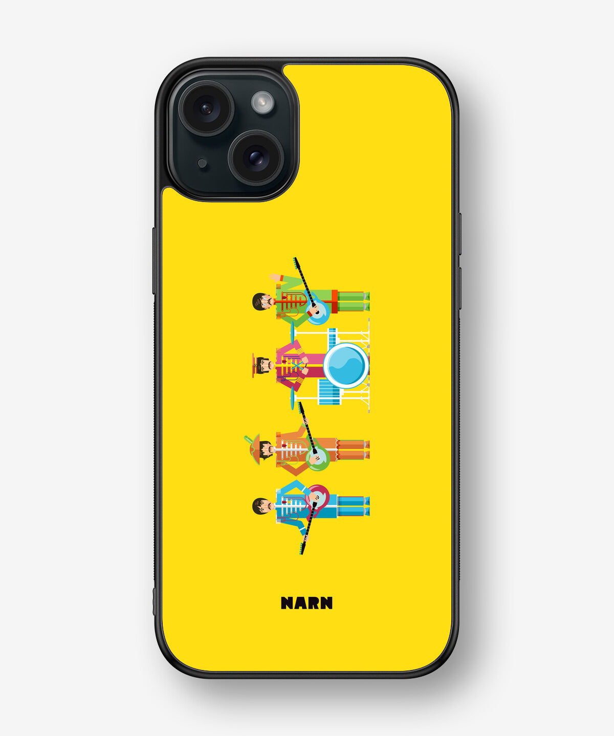 iPhone 15 Plus Hard Case – Beatles Yellow - View 1