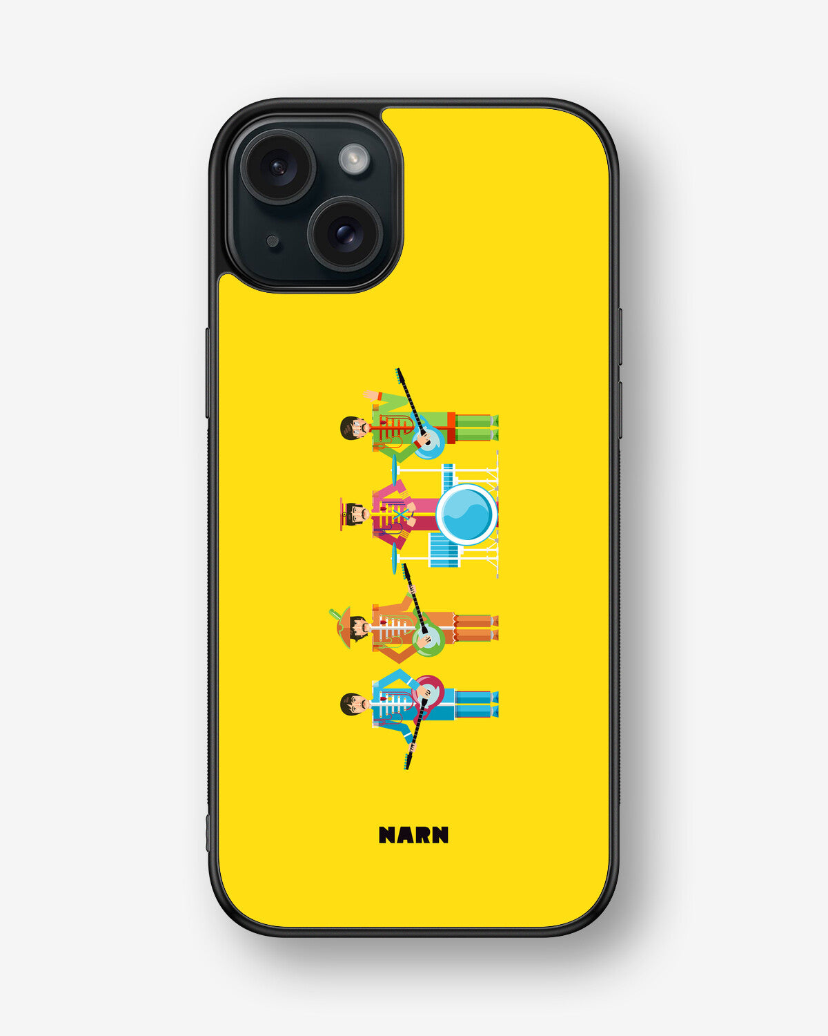 iPhone 15 Plus Hard Case – Beatles Yellow - View 1