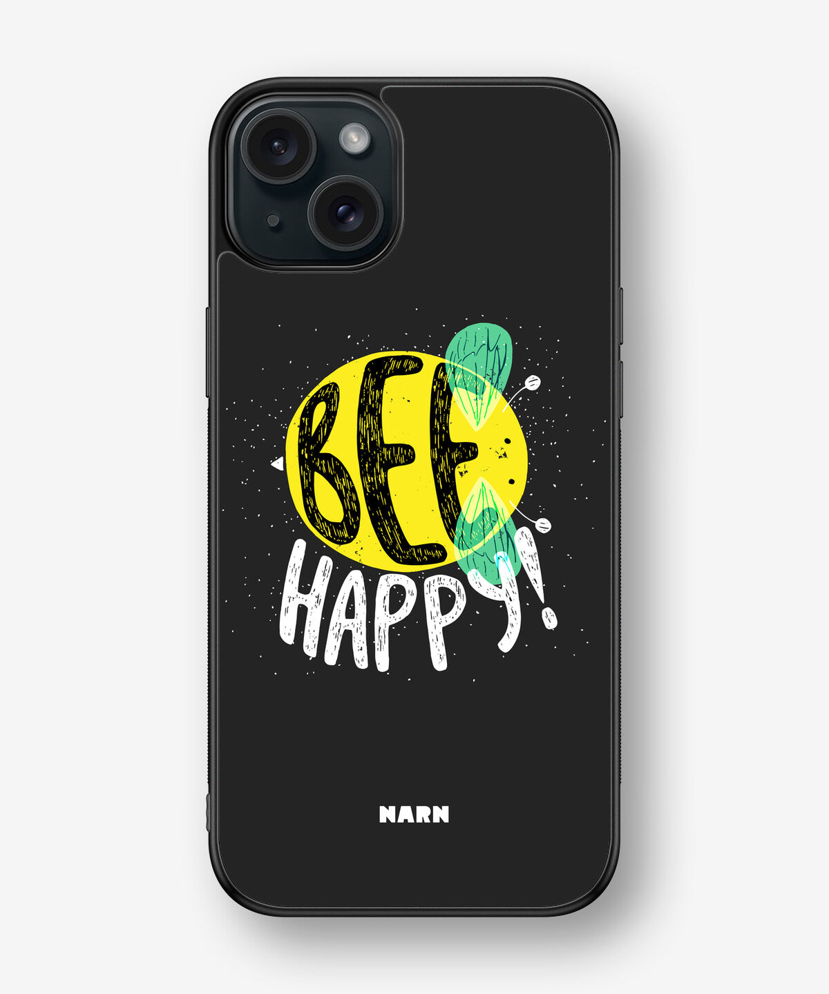 iPhone 15 Plus Hard Case – BEE Happy - View 1