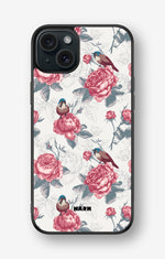 iPhone 15 Plus Hard Case – Birds Among Roses - View 1