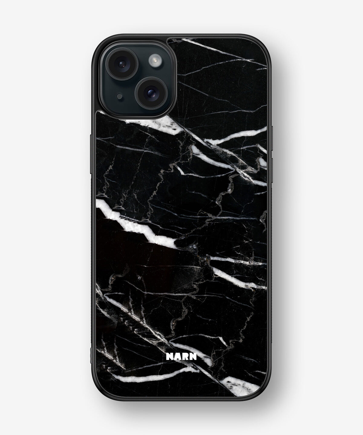 iPhone 15 Plus Hard Case – Black Marble - View 1