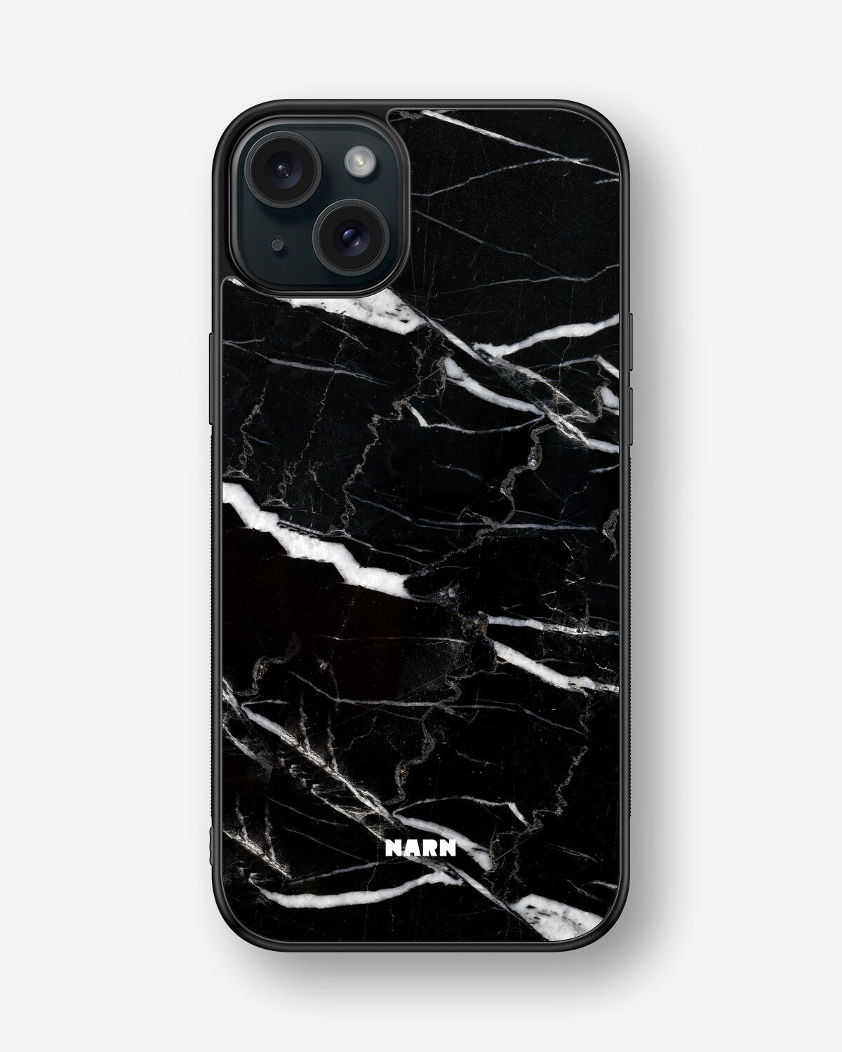 iPhone 15 Plus Hard Case – Black Marble - View 1