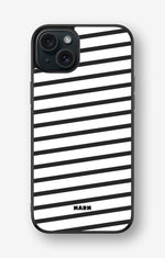 iPhone 15 Plus Hard Case – Black Stripes - View 1