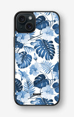 iPhone 15 Plus Hard Case – Blue Tropics - View 1