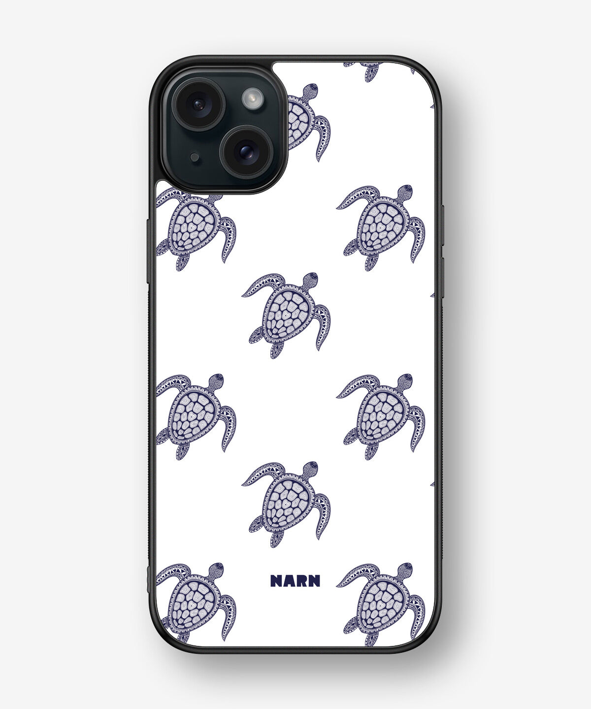 iPhone 15 Plus Hard Case – Blue Turtles - View 1