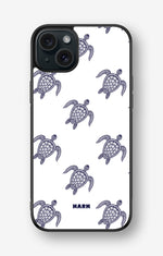 iPhone 15 Plus Hard Case – Blue Turtles - View 1