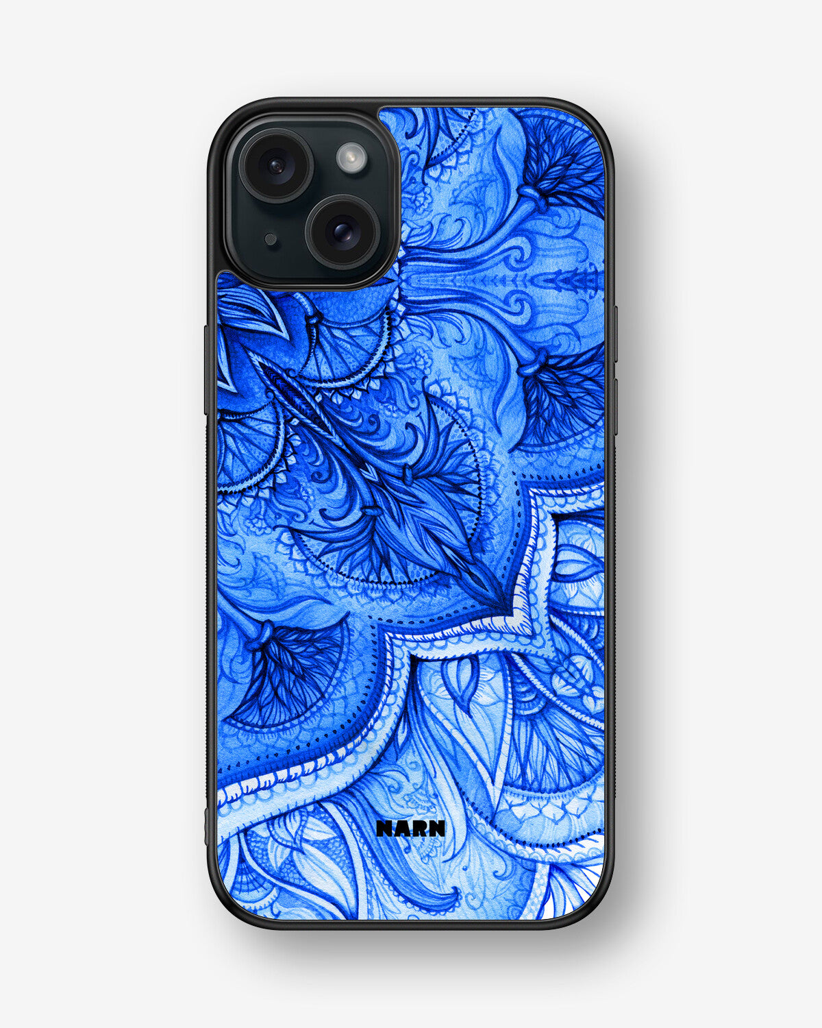 iPhone 15 Plus Hard Case – Blue Vintage - View 1