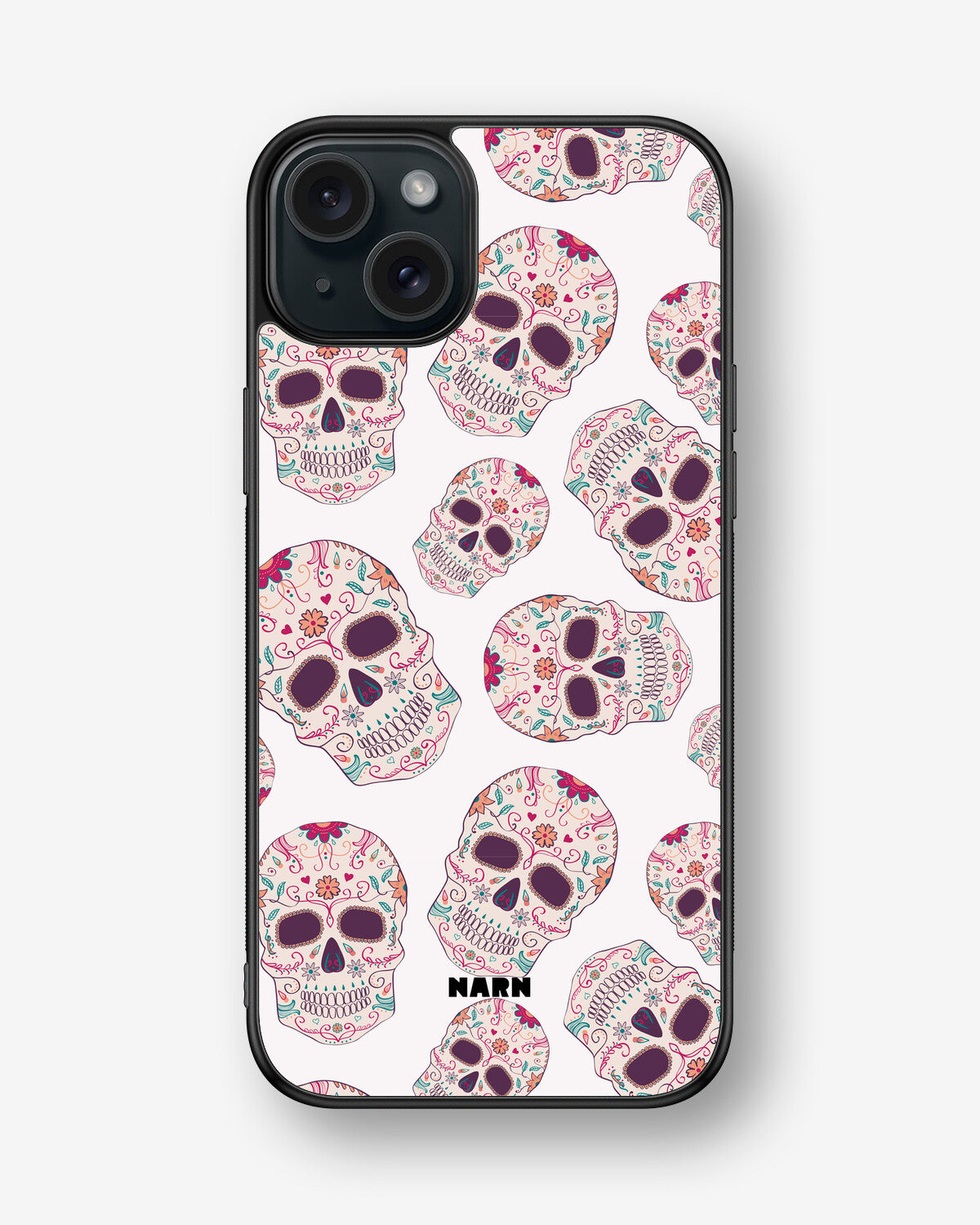 iPhone 15 Plus Hard Case – Calavera Skulls - View 1