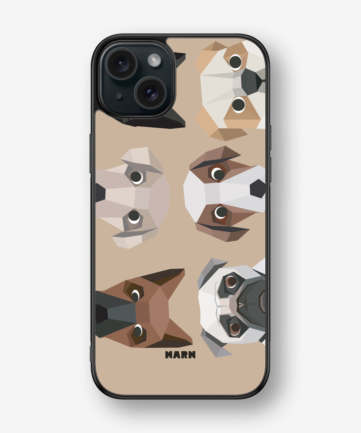 iPhone 15 Plus Hard Case – Cute Dogs - View 1
