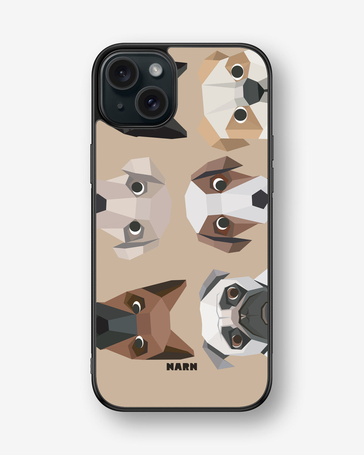 iPhone 15 Plus Hard Case – Cute Dogs - View 1