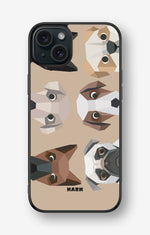 iPhone 15 Plus Hard Case – Cute Dogs - View 1