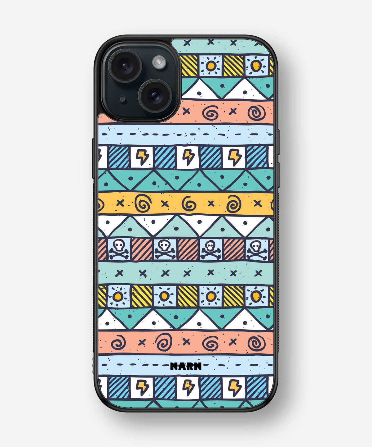 iPhone 15 Plus Hard Case – Cute Pattern - View 1