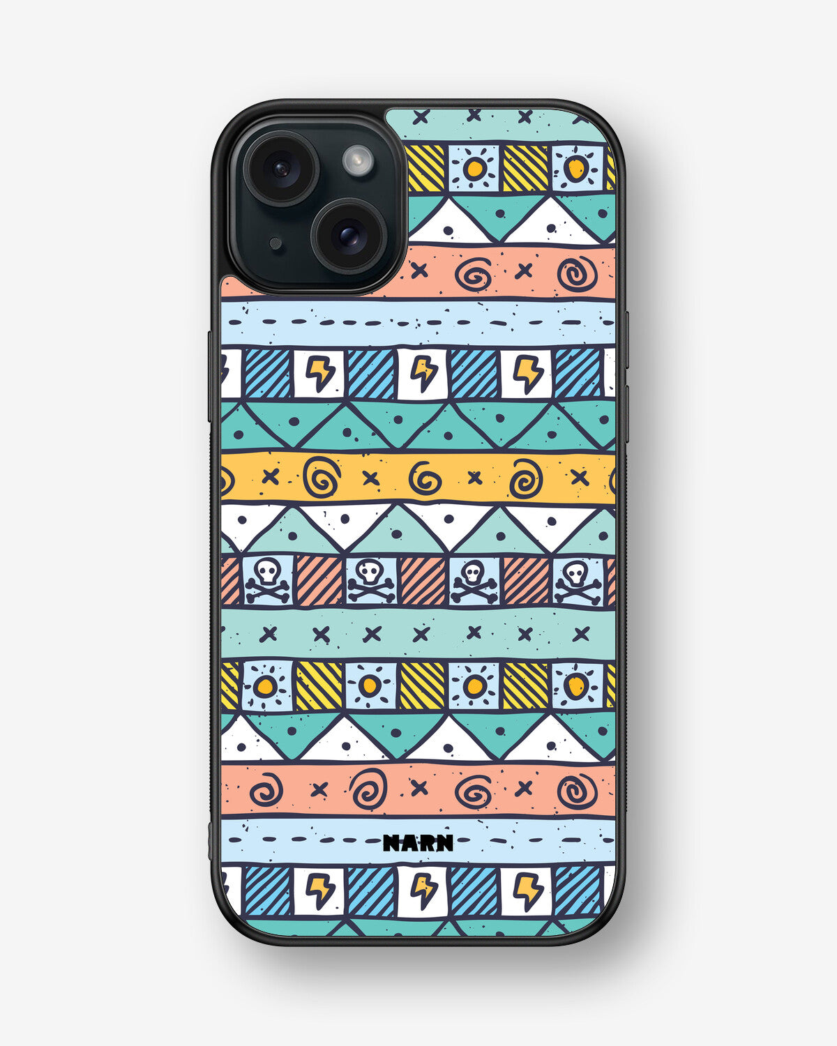 iPhone 15 Plus Hard Case – Cute Pattern - View 1