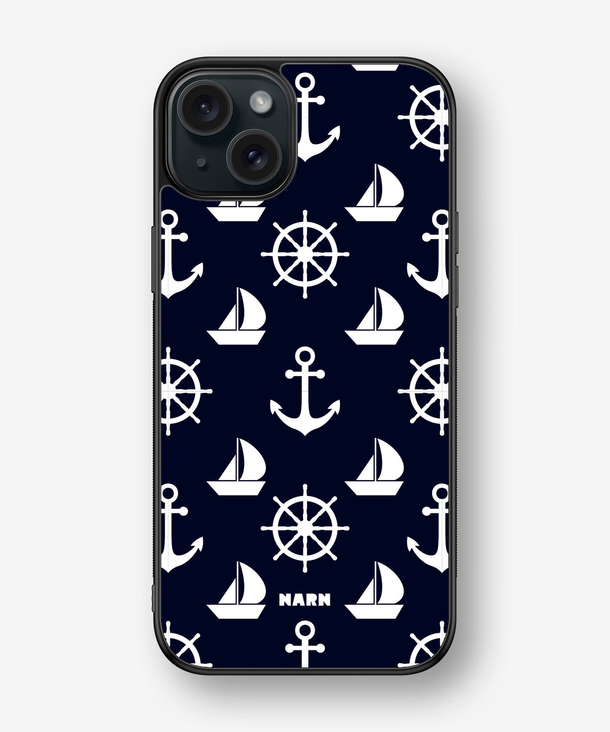 iPhone 15 Plus Hard Case – Deep Blue Voyage - View 1