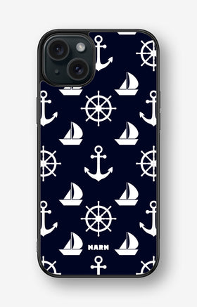 iPhone 15 Plus Hard Case – Deep Blue Voyage - View 1