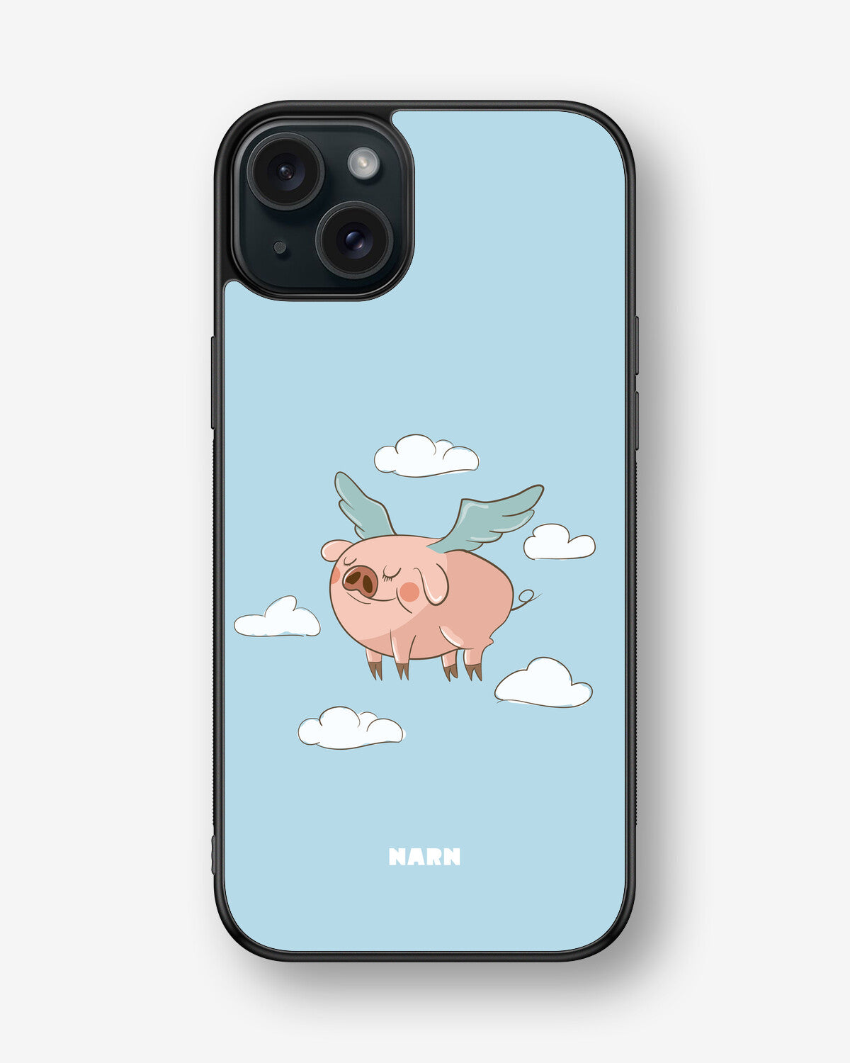 iPhone 15 Plus Hard Case – Dreamy Pig - View 1