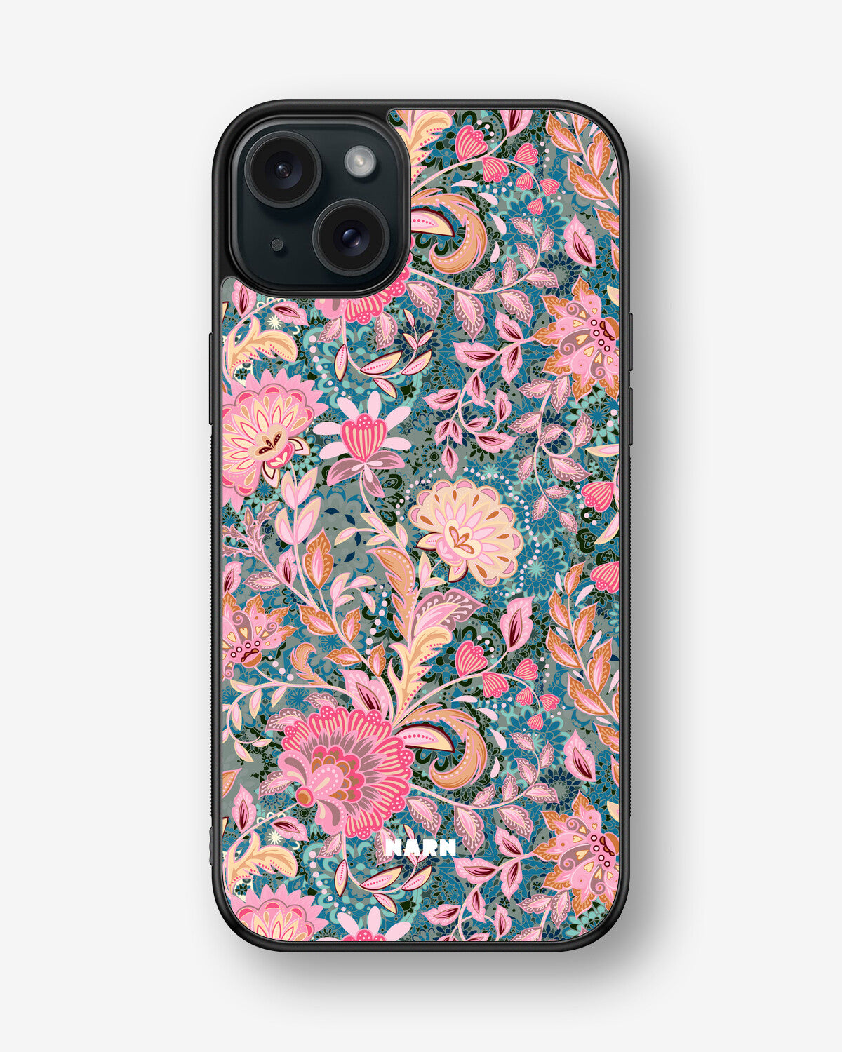 iPhone 15 Plus Hard Case – Fantasy Flowers - View 1