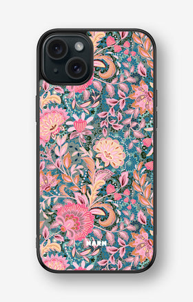 iPhone 15 Plus Hard Case – Fantasy Flowers - View 1
