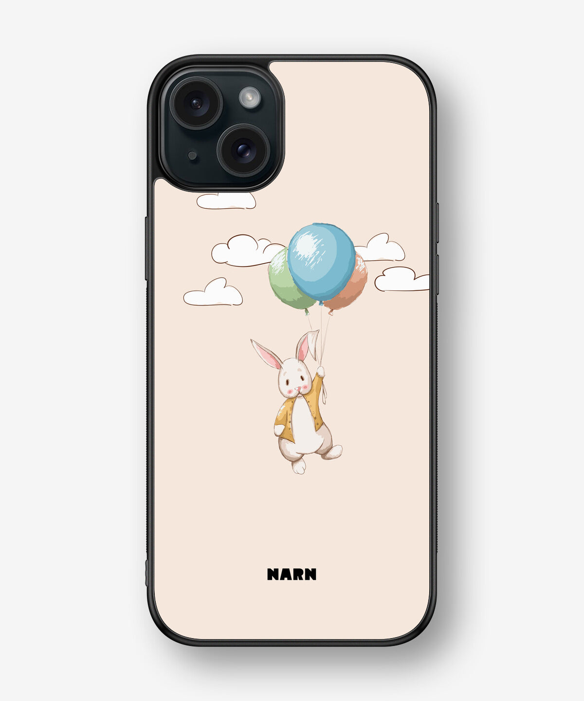 iPhone 15 Plus Hard Case – Flying Rabbit - View 1