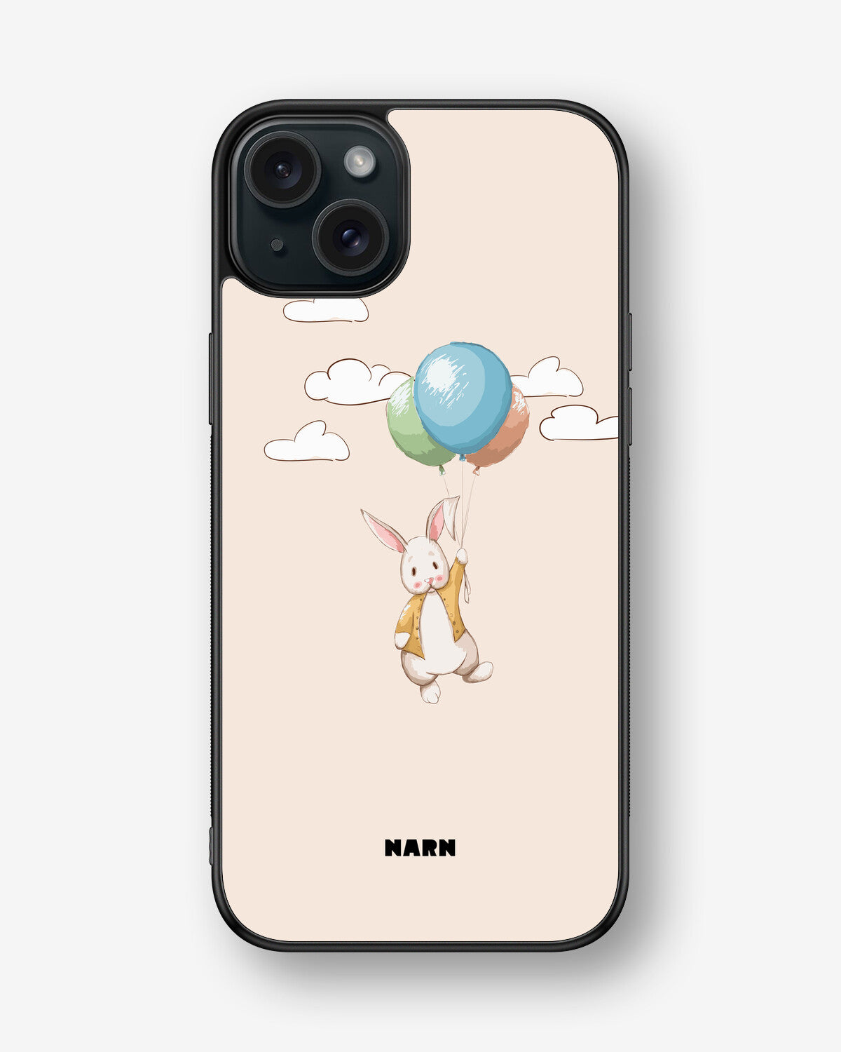 iPhone 15 Plus Hard Case – Flying Rabbit - View 1