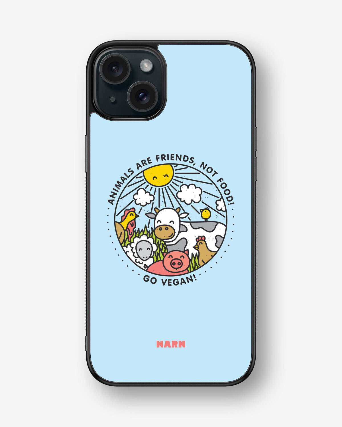 iPhone 15 Plus Hard Case – Friends, Not Food - View 1