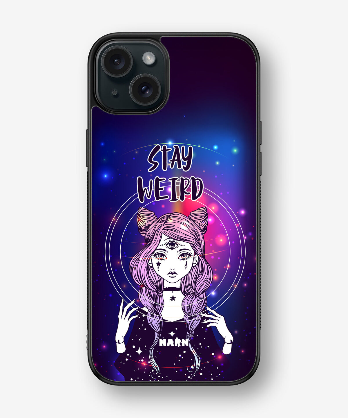 iPhone 15 Plus Hard Case – Galactic Weird - View 1