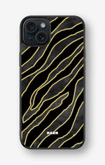 iPhone 15 Plus Hard Case – Golden Zebra - View 1