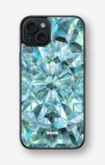 iPhone 15 Plus Hard Case – Green Crystals - View 1