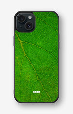 iPhone 15 Plus Hard Case – Green Leafy - View 1