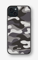 iPhone 15 Plus Hard Case – Grey Camo - View 1