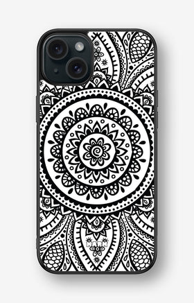 iPhone 15 Plus Hard Case – Henna Mandala - View 1
