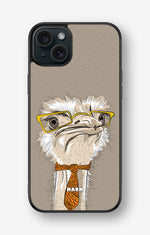 iPhone 15 Plus Hard Case – Hipster Ostrich - View 1