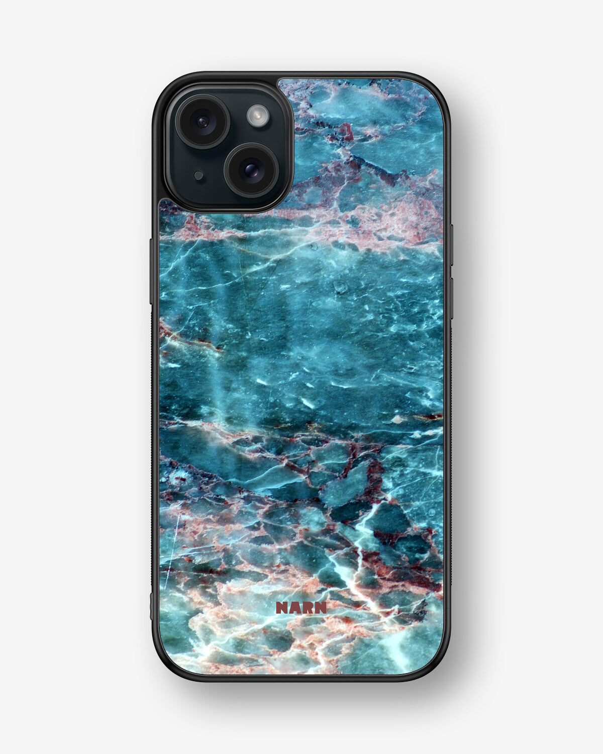 iPhone 15 Plus Hard Case – Icy Marble - View 1