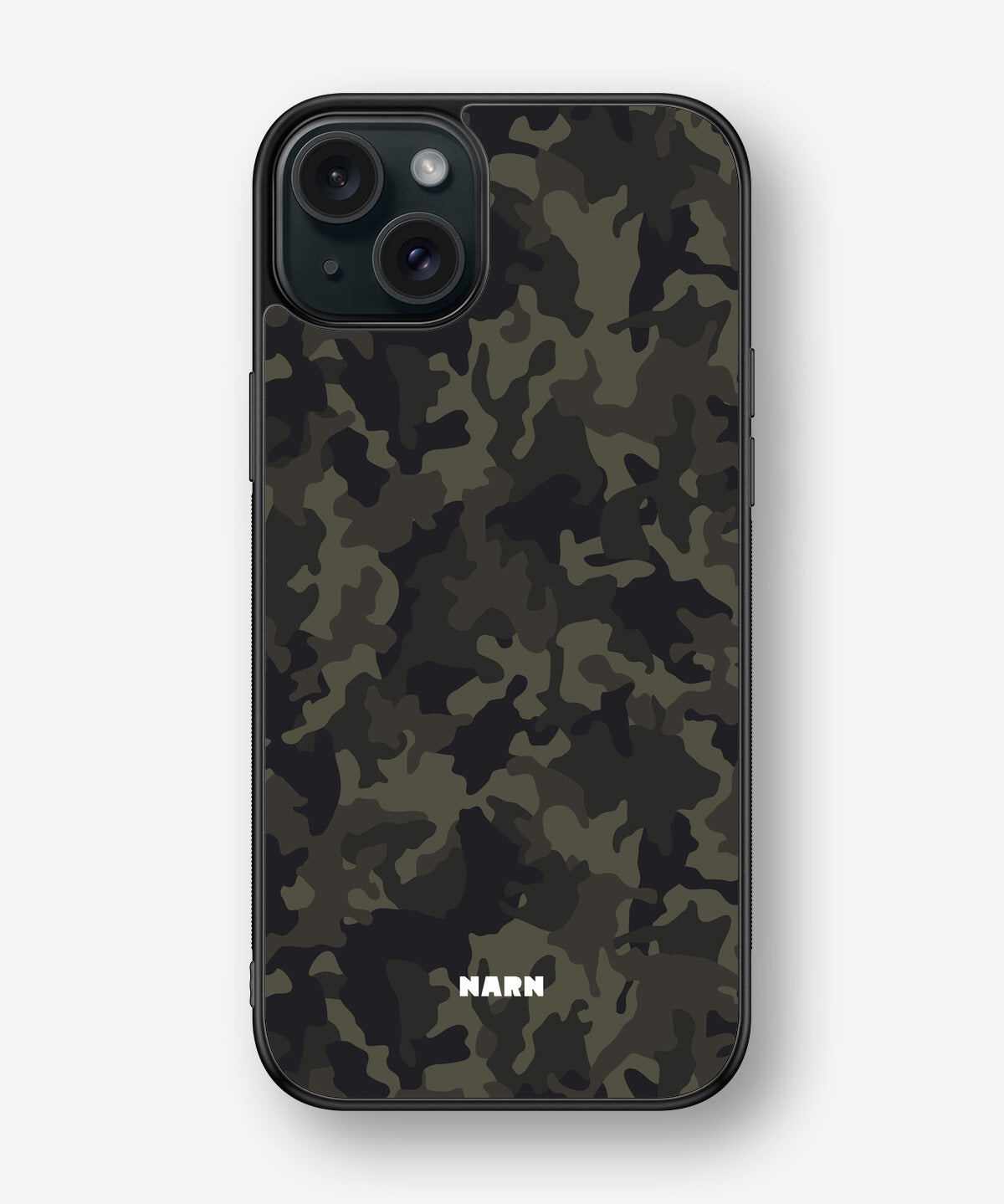 iPhone 15 Plus Hard Case – Jungle Green Camo - View 1