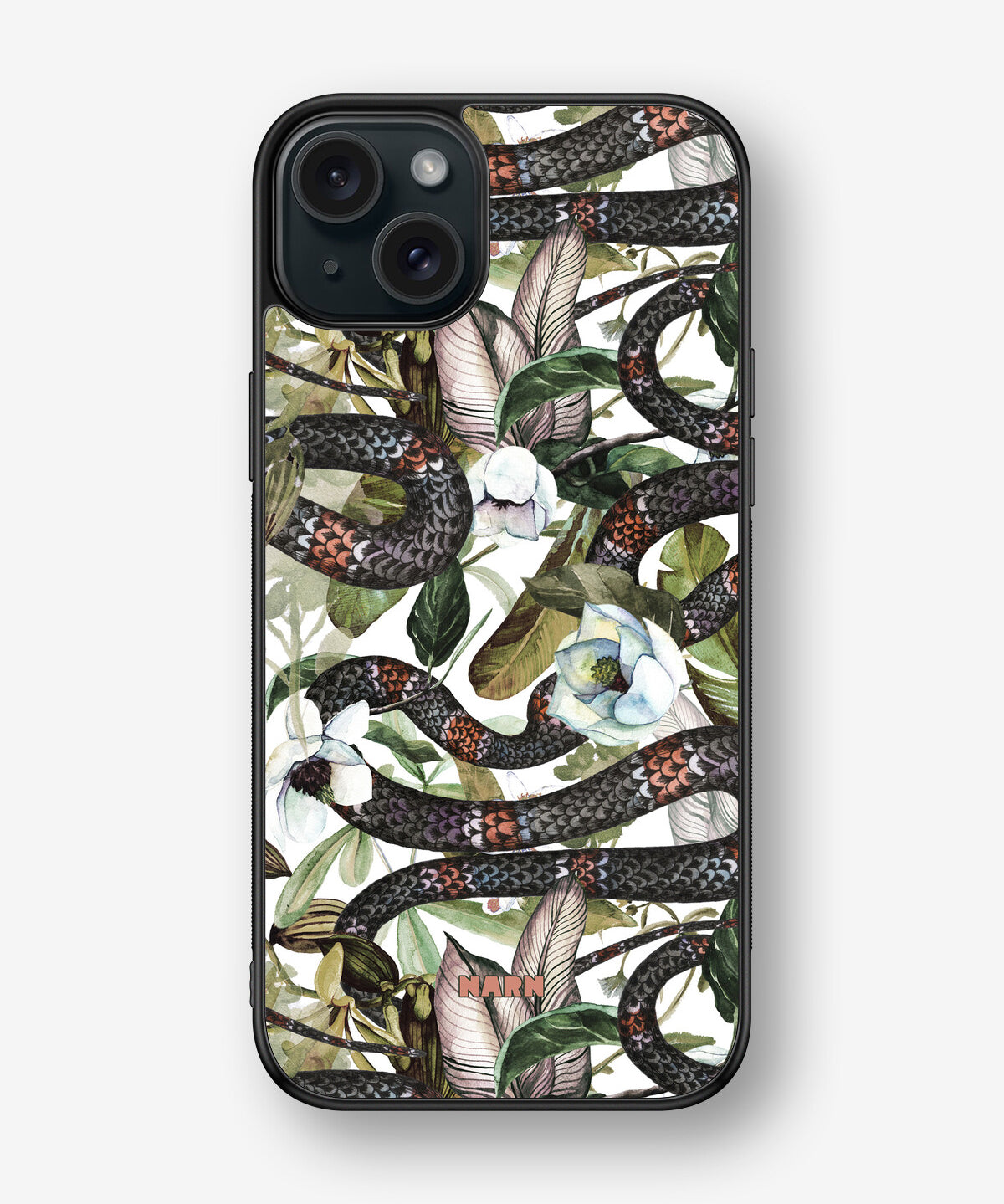 iPhone 15 Plus Hard Case – Jungle Snake - View 1