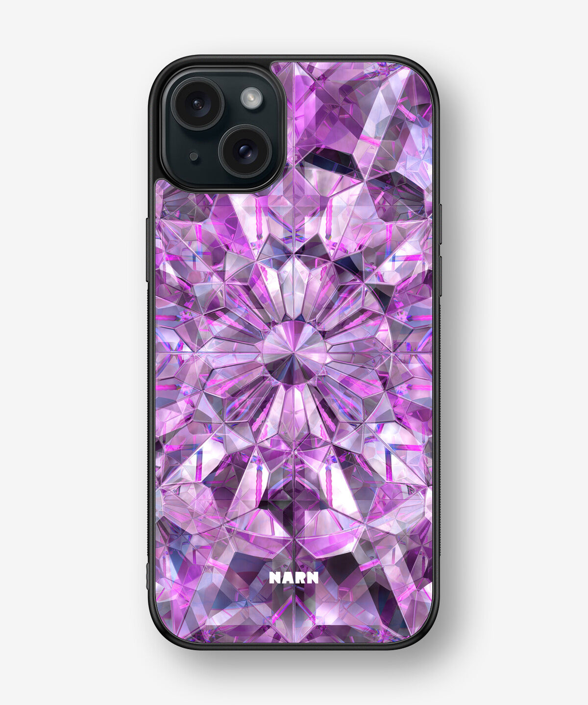 iPhone 15 Plus Hard Case – Lavender Crystals - View 1