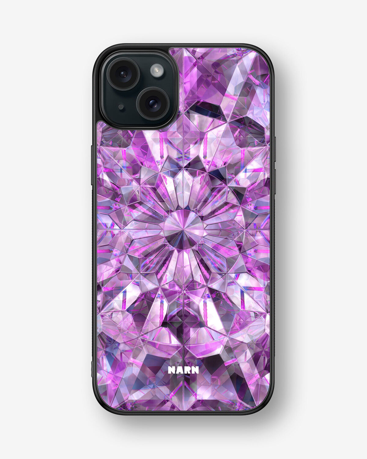 iPhone 15 Plus Hard Case – Lavender Crystals - View 1